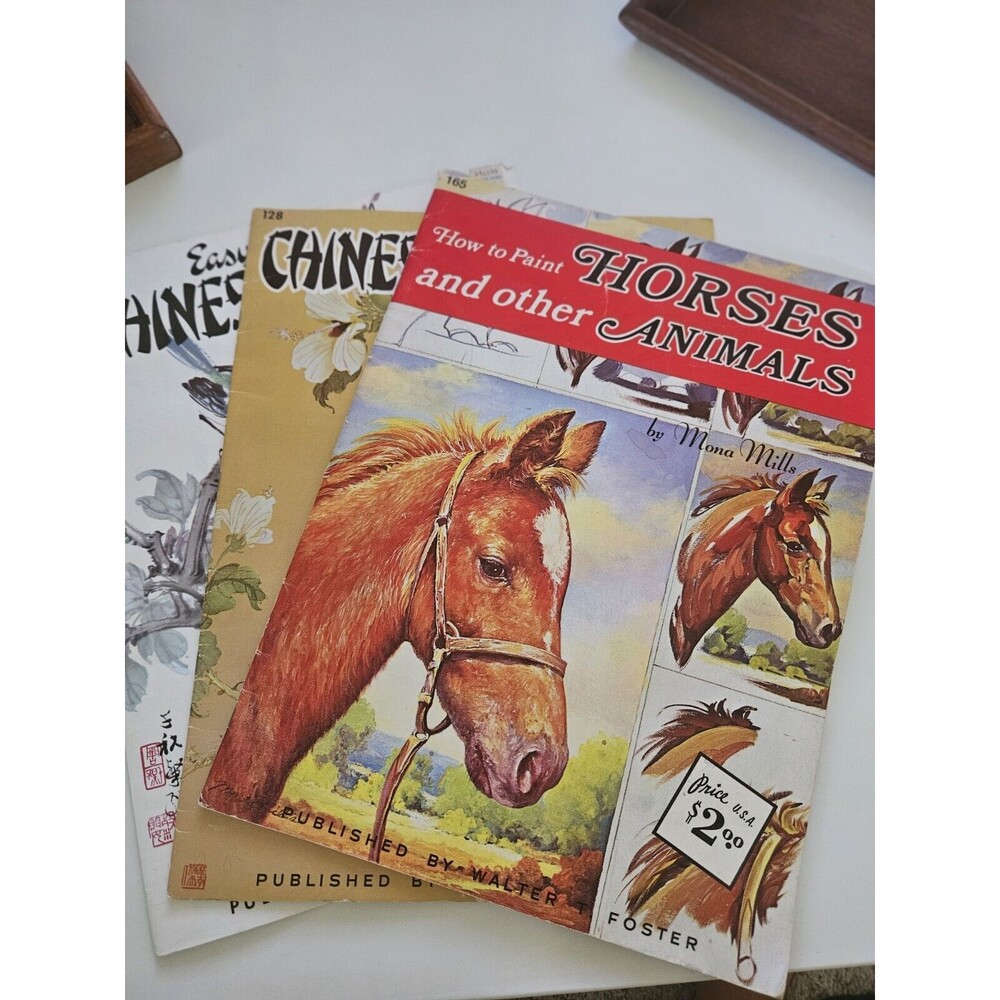 Vtg 70s Walter T. Foster How To Paint Horses, Floral, Animals, Landscapes Ect 3